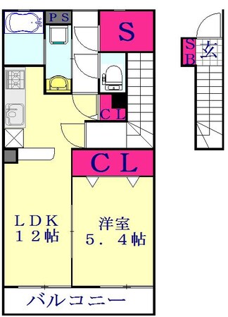 アムール新町の物件間取画像